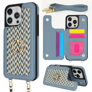 Cards Slot Case For iPhone 15 16 17 pro max With Diagonal Strap Lanyard Coin Purse Cases Mobile Phone Shell With Card Holder Casing For iPhone 16 pro max 14 Pro Max 13 12 11 ProMax X XR XS 14 15 16 Plus 15pm 16pm 17 Air Leather Cover With Wallet Bag
