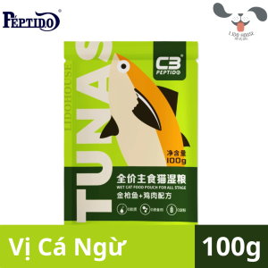 [Gói 100g] Thức Ăn Ướt Pate cho Mèo C3 PEPTIDO 100% Thịt Cá Cao Cấp – Lido House Shop & Hotel