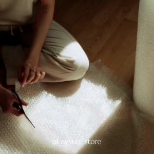 Bubble Wrap 30cm x 50m Hitam & Putih Plastik Packing Bubble Wrap Tebal