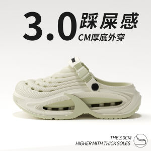 Free Shipping MenS Croc Shoes 2026 Summer New Style Thick-Soled Fashionable Sports Beach Driving Two-Way Wear Closed-Toe Sandals