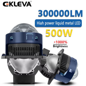 EKLEVA 2pcs Bifocal lens laser Fog LED High+Low Beam Bi LED Fog Lights Projector For Universal Bright 400W Fog Lamp
