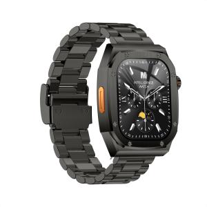 ระบบทหารกลางแจ้งสมาร์ท Watch ผู้ชายนาฬิกาโทรศัพท์อัตราการเต้นของหัวใจการออกกำลังกายกันน้ำสมาร์ทโฟน 2026 ใหม่