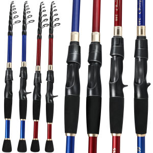 Sougayilang COD Pancing Murah Bahan Karbon 1.8m 2.1m 2.4m Batang Teleskopik Mudah Dibawa Cincin Panduan Stainless Steel Pancing Teleskopik