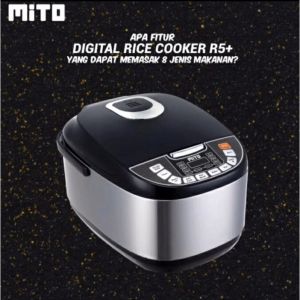 RICE COOKER MITO/MAGIC COM MITO DIGITAL R5+ 8 in 1 - Kapasitas 2 Liter