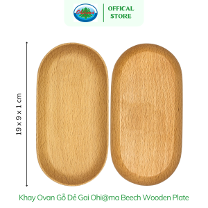 Khay Ovan Gỗ Dẻ Gai Ohiama Beech Wooden Plate - Bộ Đồ Bàn Ăn Trang Trí Đồ Thủ Công Mỹ Nghệ Hàng VNXK