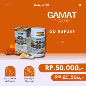 Kapsul Gamat  Tazakka Obat Ekstrak Herbal Atasi Luka Pasca Operasi Peradangan Sea Cucumber