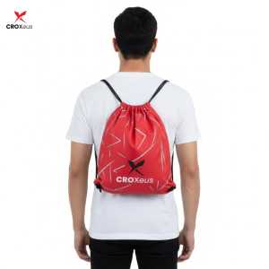 Tas Serut Drawstring Bag Olahraga Bola Futsal Bahan Taslan