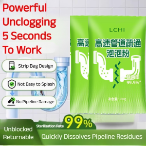 High-Speed Pipeline Unclogging Bubble Powder Efficient and Powerful Dissolving Kitchen Drain Clogged Toilet Deodorizer Genuine Products高速管道疏通泡泡粉