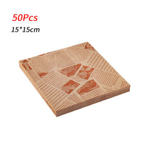【BUY 1 TAKE 1】 Food Grade Greaseproof Paper Disposable Oil Absorbing Wrapping Paper Baking Paper Paper for Burger Sandwich Fries BBQ Air Fryer Baking (50/100PCS) In Babalux