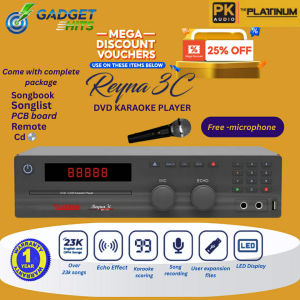 The Platinum Reyna 3C Karaoke Player with 21000++ Songs with Free wired microphone -VOLUME 105 UPDATED CD RELEASED DEC 2025