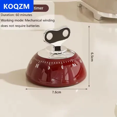 [COD] KOQZM Đồng hồ báo thức đếm ngược 60 phút từ tính Tự Kỷ Luật Nhà Bếp Nấu Ăn hẹn giờ hấp phụ nhắc nhở trẻ em học hẹn giờ