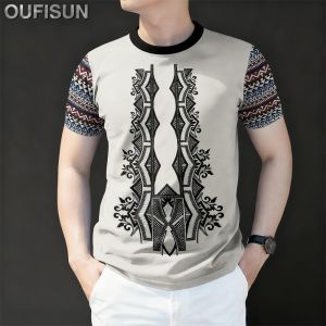 2026 Summer barong tagalog for men Outfit for Men Ethnic Style Stand Collar Short-sleeved Shirt for Men Retro Traditional modern barong