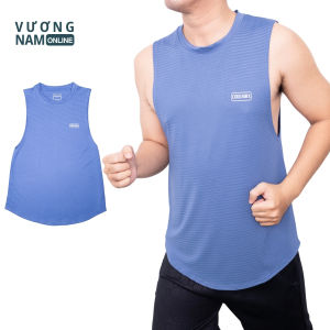 Áo ba lỗ tanktop nam chất COOLMAX thông hơi thoáng khí cho chạy bộ GYM dạng xẻ tà VNO151