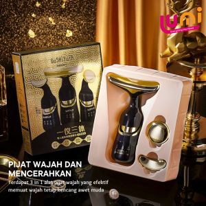 Gushiyuta 3 in 1 Alat Pijat Getar Multifungsi Untuk Kecantikan electric massage introducer massager essence Pengenalan Krim Wajah Leher Wajah Mata Pijat mengencangkan kulit wajah