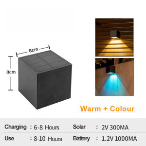 【Philippine Local Delivery】LED Solar Wall Light Outdoor Waterproof Automatic Sensor Garden Balcony Wall Lamp Modern Fence Decorative lights for House Yard Villa Gate