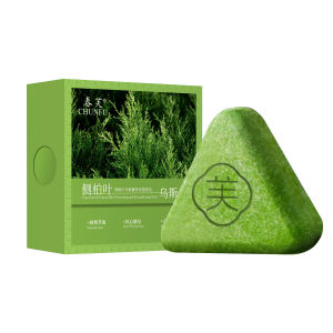 Hair Growth Soap Platycladus Orientalis Usman Shampoo Soap Dense Handmade Hair Soap Herbal Strong Hair Triangular Soap