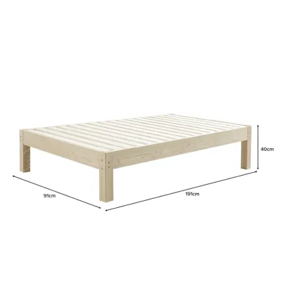 (NEST)KIARA Single Bed Frame (On-Site Installation) - Single Size/ Wood bed frame / Minimalist
