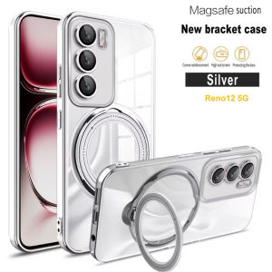 Softcase Luxury Ring Magnetic Oppo Reno 12 Pro - A79 A57 A77S Planting Protection Lensa Camera Bracket Case