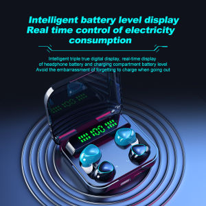 Cross-border new arrival M21 Bluetooth Headset Couple Model Four Two Pairs Touch Digital Display Wireless Sports Waterproof TWS5.2