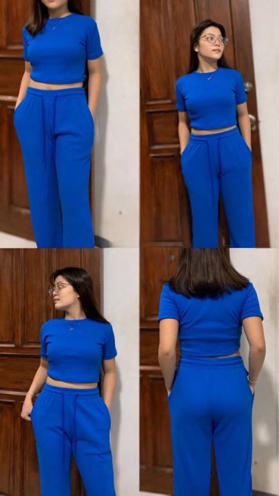 NEW%20TRENDY%20TERNO%20WAFFLE%20%20LAZY%20OUTFIT%20TOP%20AND%20PANTS.%20-%20Image%209
