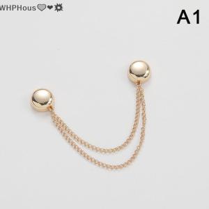 WP💓💛💖 Magnetic Adjustable Trouser Legs Clips For Pants Pin Retractable Fixed Leg Pants Loose Button For Jeans Cardigan
