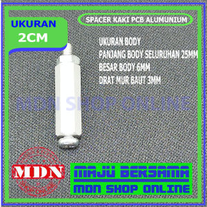 Spacer Kaki Pcb Alumunium 1cm 2cm 25cm 10PCS