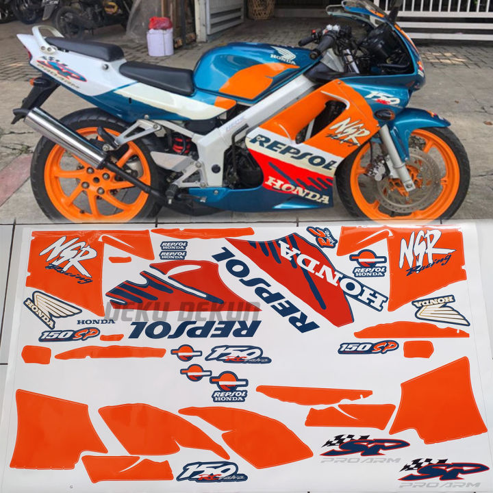 Sticker Striping Nsr Sp Repsol Printing [COD] sudah cutting tinggal ...