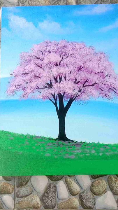 Dekorasi Hiasan Dinding - Lukisan Kanvas Dinding Aesthetic Handmade