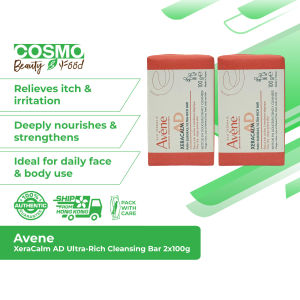 Avène XeraCalm AD Ultra-Rich Cleansing Bar 100g [Pack of 2]