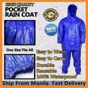 PVC Blue motorcycle single raincoat set,reusable