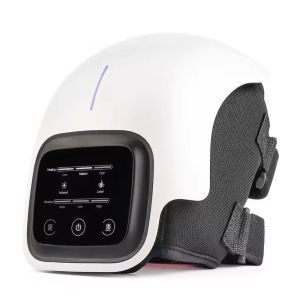 Cordless Knee Massager Heating Pad for Knee Pain 3 Heating Levels 3 Vibration Modes LED Screen Adjustable Straps Gift for Men and Women