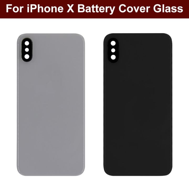 Back Glass For iPhone X Back Batery Cover Glass Housing Case