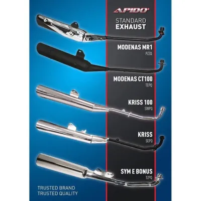 ct100 ct110 ct 100 ct 110 e-bonus mr1 mr-1 ebonus sym bonus 110 exhaust pipe ejos ekzos muffler standard original model