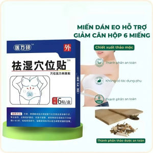 Miếng dán đông y hỗ trợ giảm mỡ bụng 6 miếng làm ấm bụng thư giãn cơ thể giúp vòng eo săn chắc