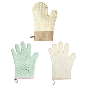 Durable Silicone Oven Mitts Heat Resistant and Machine Long Oven Gloves Machine Washable Mitts for Easy Cleaning