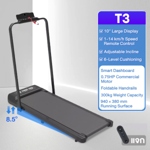 DIMOO Walking Treadmill Indoor Running Walking Pad Foldable with Handrail Smart Walking Machine Ultra-Thin threadmill