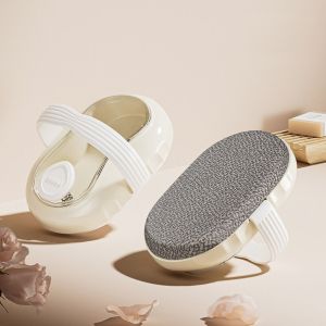 QMTJSH Comfortable Massage Bath Brush Remove Dead Skin Stain Removal Cleansing Brushes Convenient Refillable Shower Gel Skin Massager Home