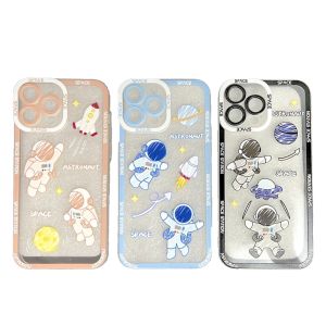 [MojoSkins] Space Station Casing iPhone 13 Pro Max 12 iPhone 11 XS MAX XR 7 Plus 8 Case Astronaut Transparent Cover