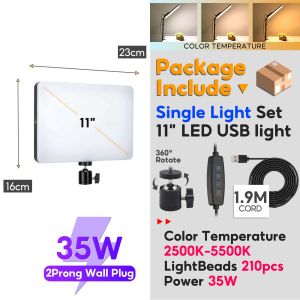 LED Video Panel Light Make up Lighting With Tripod Stand Dimmable Photography Lamp Studio Lighting For Live streaming