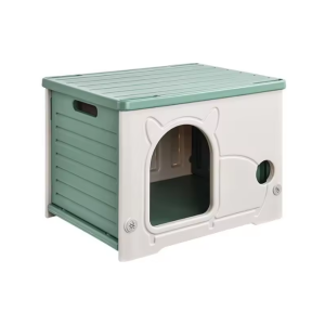Lovinland Cat Bed Nest All-season Universal Dog Bed Rainproof Small Semi-closed Cat Villa Plastic Stray Cats House Small Animals Outdoor Puppy Bed for Small Dogs shih tzu