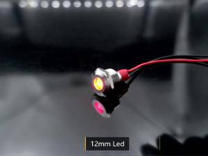 WH 6mm Metal Indicator Light LED Warning Signal Lamp Pilot Wires Switch 3V 5V 12V 24V 220V Red Orange Blue Green White With Wire