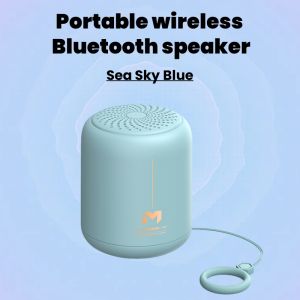 ลำโพงบลูทูธไร้สายแบบพกพา TWS ลำโพงเดสก์ท็อปขนาดเล็กลำโพงกลางแจ้ง5.4บลูทูธพร้อมเชือกแขวนลำโพงทนทานยาว