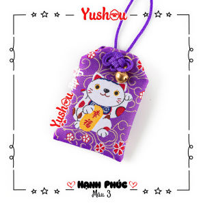 Móc Khóa Yushou Tình Yêu Hạnh Phúc - Mẫu 3 (Kiểu Omamori) Có sẵn