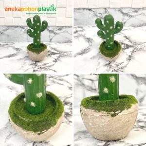 Tanaman Artificial Tanaman Imitasi Sukulen Kaktus Latex Pot Batu Lumut Mini Dekorasi Hiasan Meja Aesthetic