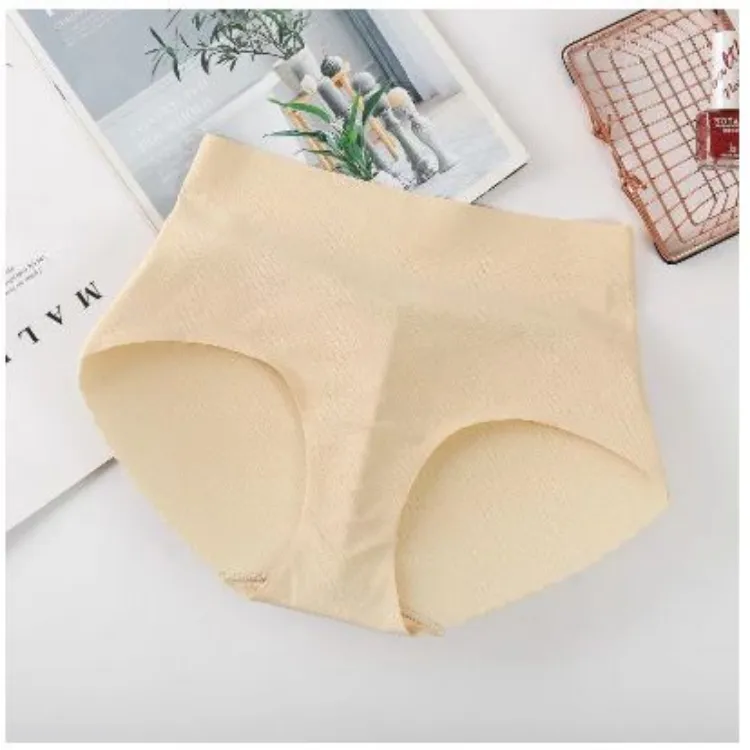 seamless high-waisted butt padded panty girdle