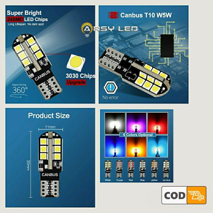 ARSYLED%20Lampu%20LED%20T10%20Sein%20Sen%20Reting%20isi%204%20buah%20LED%20Arrow%20+%201%20Flasher%20Beat%20Mio%20Nmax%20Scoopy%20Vario%20-%20Image%205