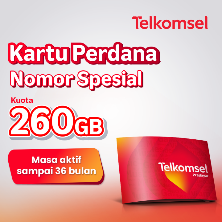 Kartu Perdana Telkomsel PraBayar Bulan Hingga 15GB ss Paket