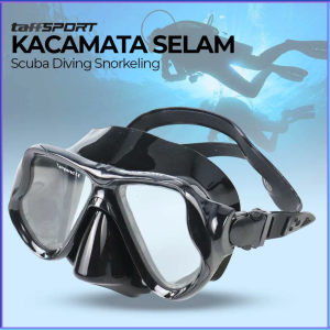 PENGIRIMAN CEPAT TaffSPORT Kacamata Selam Scuba Diving Snorkeling M22 / kacamata selam pria dewasa tembak ikan komplit full face murah 1 set terbaik anti kabut air laut scuba diving bening
