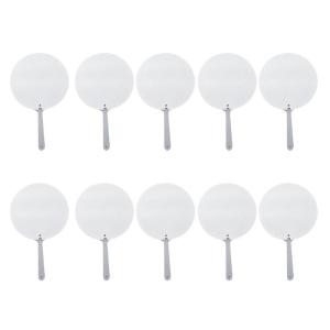 10Pcs Sublimations Paddles Fan Personalizeds Double-Sided Sublimations Fan Blank for Church Event and Guest Gift