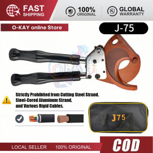 J75 Kiềm Cắt Cáp Nhông Đồng Nhôm Chuyên Dụng Cho Điện Lực Chất Lượng Cao